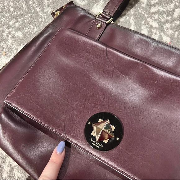 Kate Spade NY Mulled Wine Varick Street Purse - Picture 8 of 15